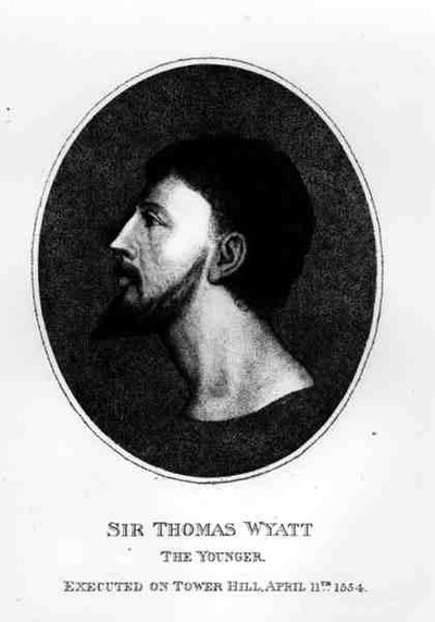 Portrait of Sir Thomas Wyatt the Younger (c.1521-54) by English School